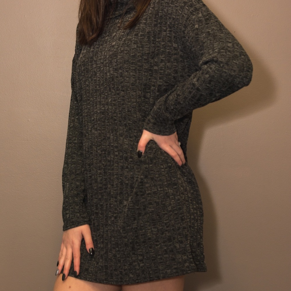 Turtleneck mini dress
